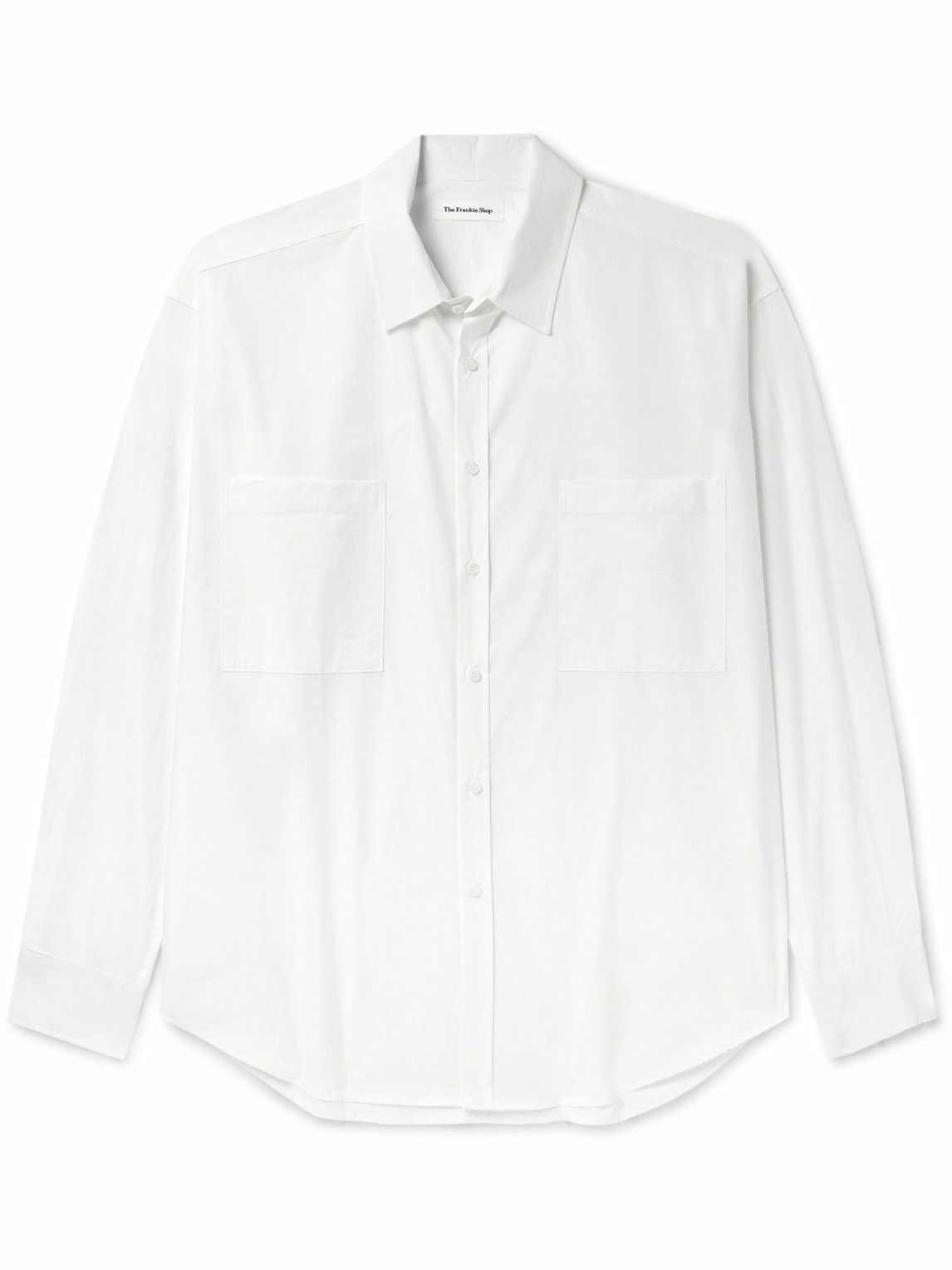 The Frankie Shop - Gus Oversized Cotton-Poplin Shirt - White