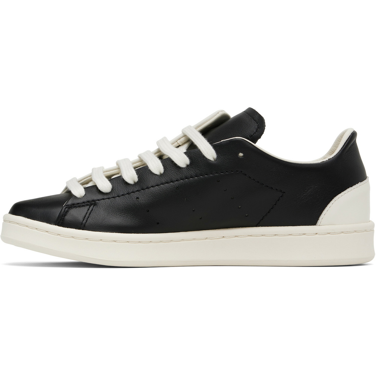 Y-3 White & Black Diagonal Stan Smith Sneakers