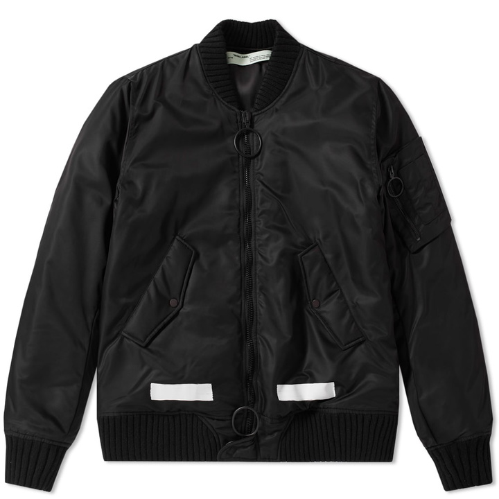 Photo: Off-White Brushed Bomber Jacket