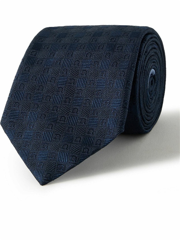 Photo: FERRAGAMO - 7cm Logo-Jacquard Silk Tie