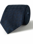 FERRAGAMO - 7cm Logo-Jacquard Silk Tie