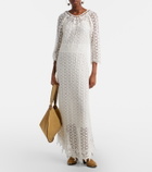 Isabel Marant Hayra cotton guipure lace maxi dress