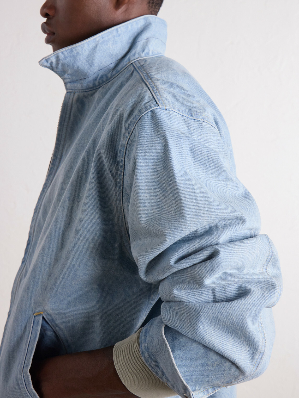WTAPS - Wrecker Logo-Appliquéd Paint-Splattered Denim Jacket - Blue