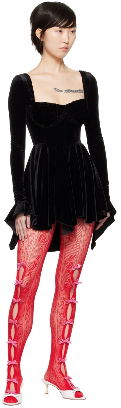 Nodress SSENSE Exclusive Red Bowknot Tights Nodress