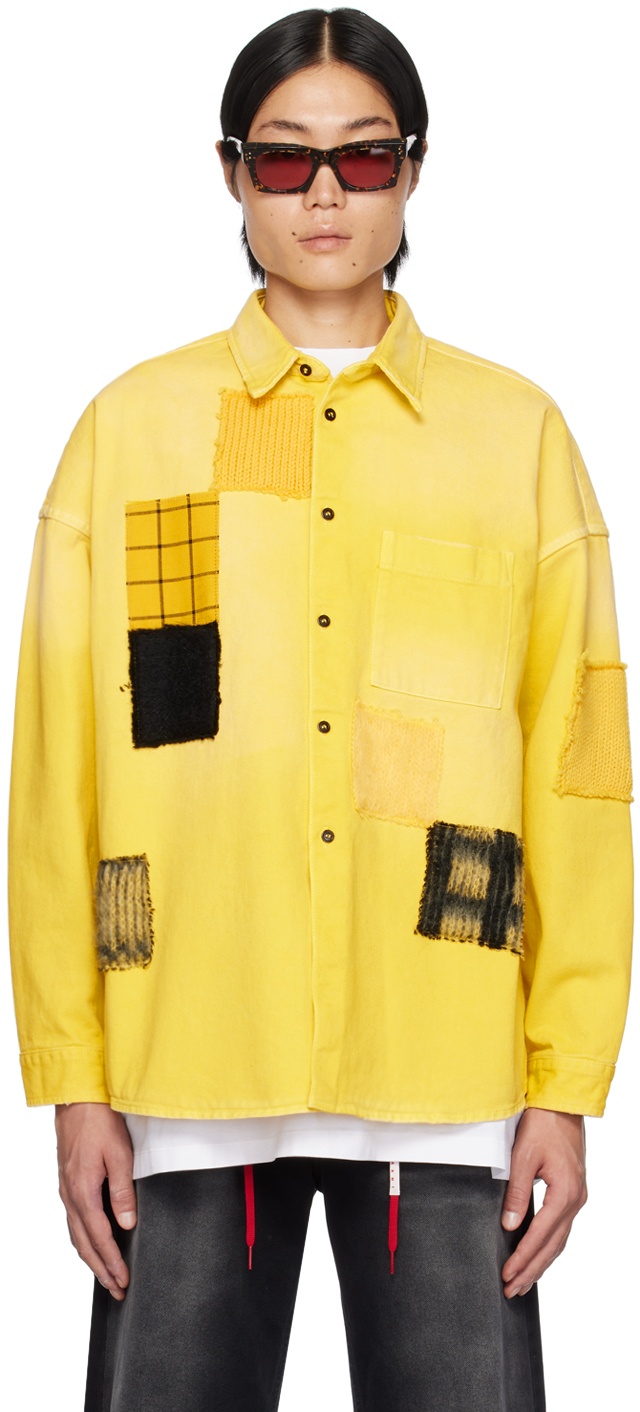 Photo: Marni Yellow Patch Denim Shirt