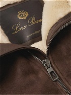 Loro Piana - Shearling-Lined Suede Hooded Jacket - Brown