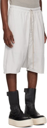 Rick Owens DRKSHDW Off-White Temple Drawstring Pods Shorts