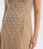 Georges Hobeika Embellished tulle gown