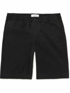 Mr P. - Straight-Leg Cotton-Twill Shorts - Black