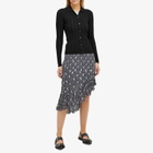 Wood Wood Women's Clover Midi Skirt in Fence Artwork