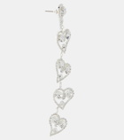 Magda Butrym Heart crystal-embellished drop earrings