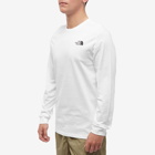The North Face Men's Long Sleeve Simple Dome T-Shirt in White