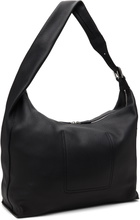 TONYWACK Black Soft Grain Leather Curve Bag