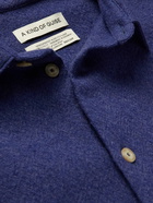 A Kind Of Guise - Virgin Wool-Tweed Shirt - Blue