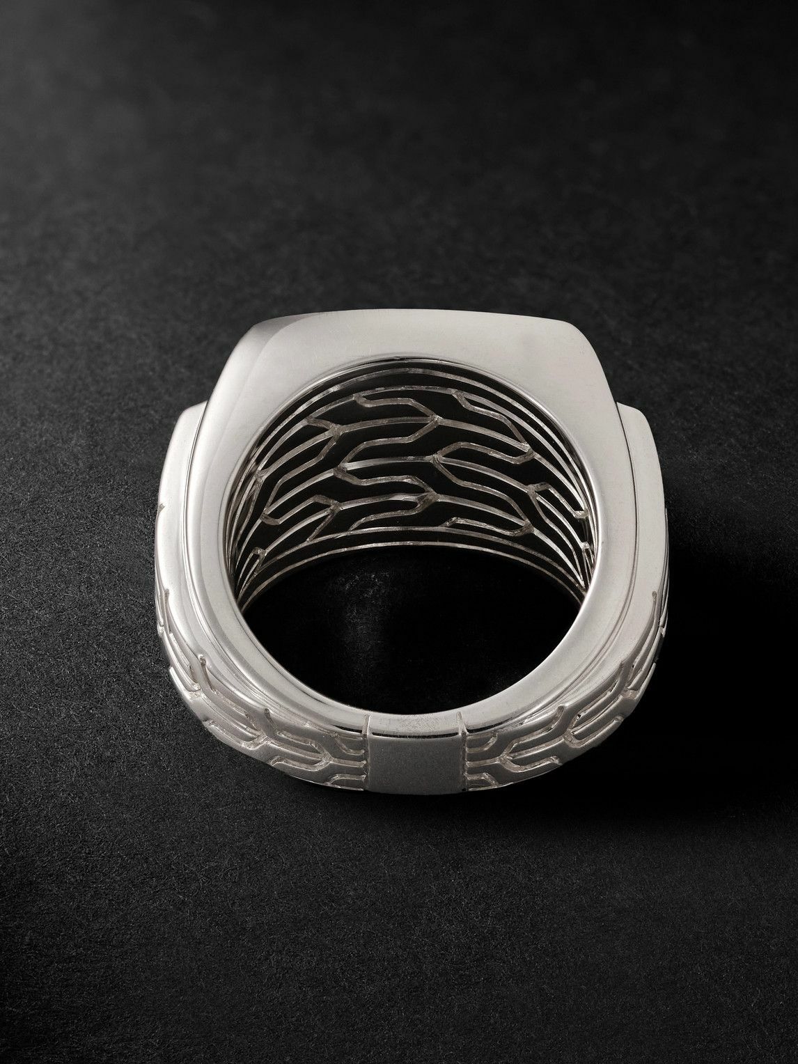 John Hardy - Silver Onyx Signet Ring - Black