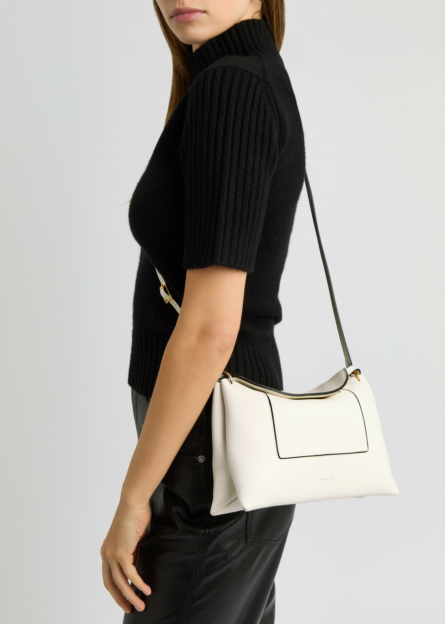 Wandler Penelope Slouch Leather Cross-body bag - White - One Size