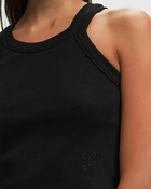 Closed Cropped Racer Top Black - Womens - Tops & Tanks