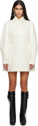 Givenchy White Cocoon Denim Minidress