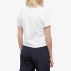 Peachy Den Women's Logo Baby T-Shirt in White