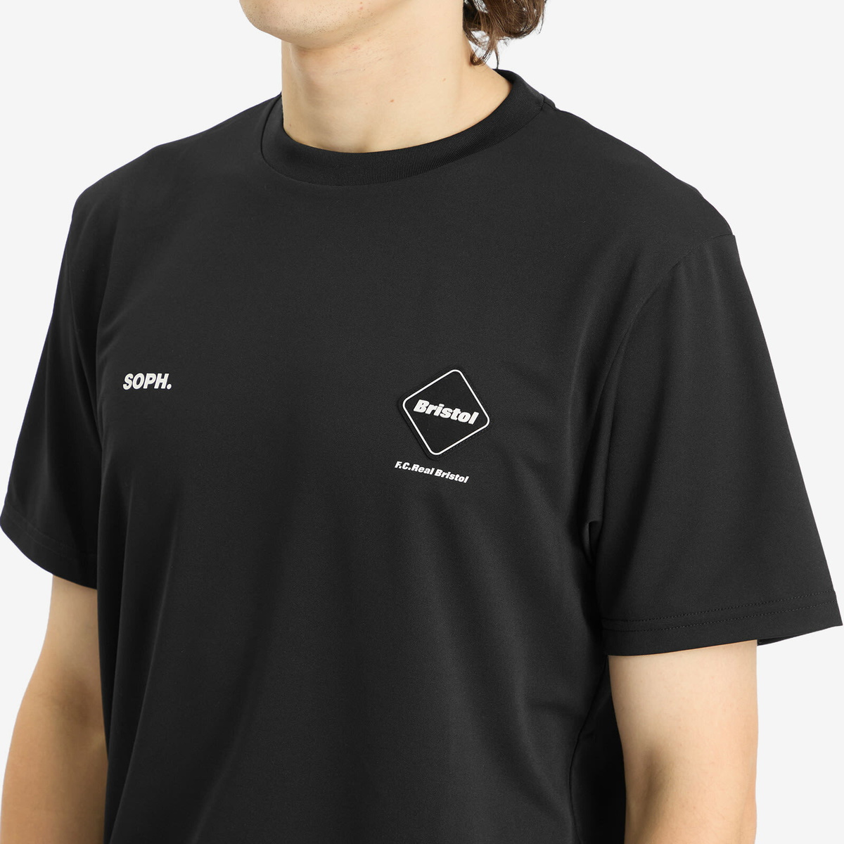 FCRB AUTHENTIC LOGO TEE M Tシャツ bristol F.C. Real Bristol Men's Authentic Logo T-Shirt in Black F.C.