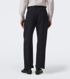 The Row Tavel pleated wool and cashmere straight pants
