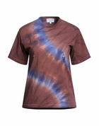 Collina Strada Womens T-shirt Burgundy