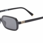 Miu Miu Eyewear Women's 11ZS Sunglasses in Black/Dark Grey 