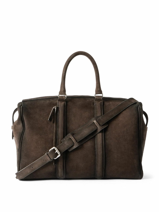 Photo: Officine Creative - Quentin 009 Airbrushed Suede Weekend Bag