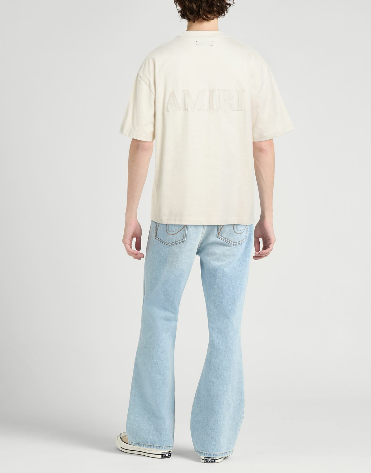 Amiri Mens T-shirt in Beige