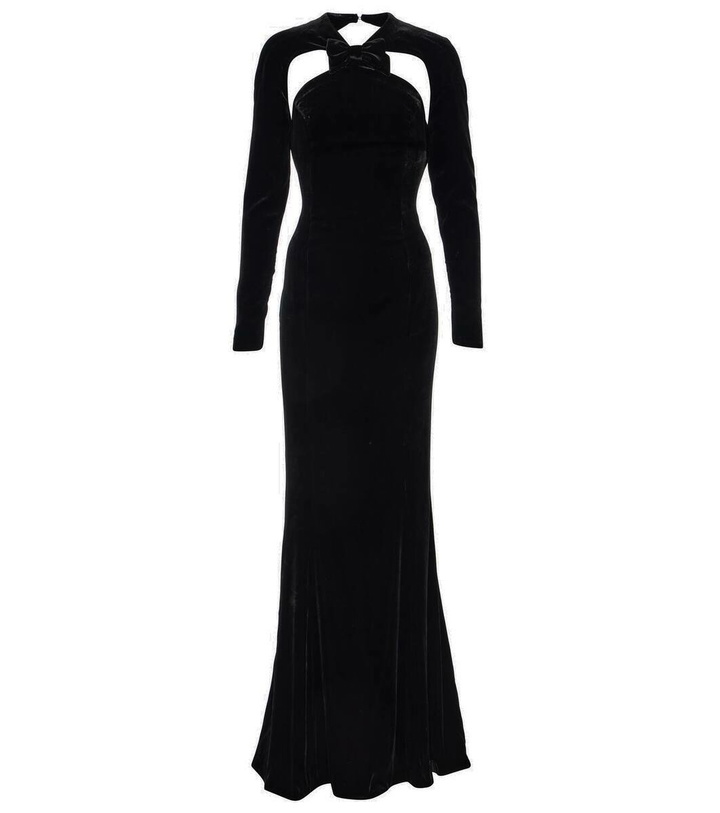 Photo: Alessandra Rich Cutout velvet gown