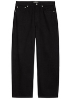Les Deux Roi Floral Straight-leg Print Denim Jeans Black