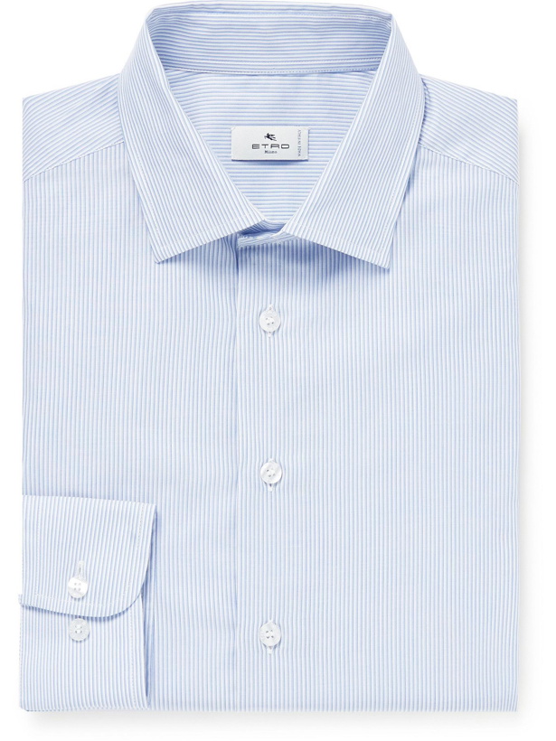 Photo: ETRO - Striped Cotton Shirt - Blue