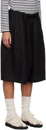 Cordera Black Drawstring Shorts