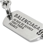 Balenciaga Men's Tags Bracelet in Antique Silver