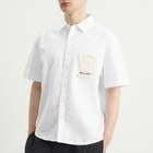 Bram's Fruit Men's Shortsleeve Varsity Shirt in White