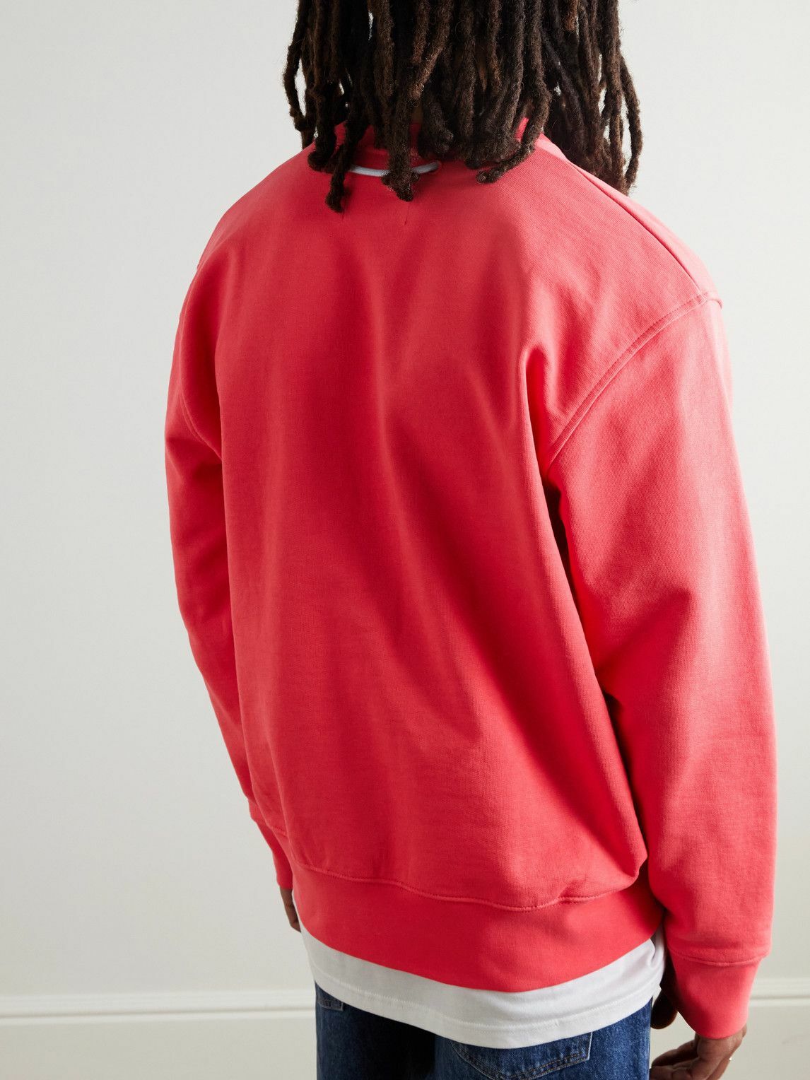 Folk - Anniversary Organic Cotton-Jersey Sweatshirt - Red