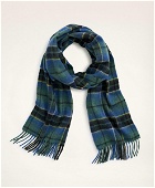 Brooks Brothers Men's Lambswool Fringed Scarf | Blue