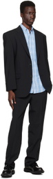 PALMER Black Pinstripe Blazer