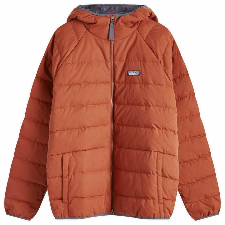 Photo: Patagonia Men's Cotton Down Jacket in Burnished Red
