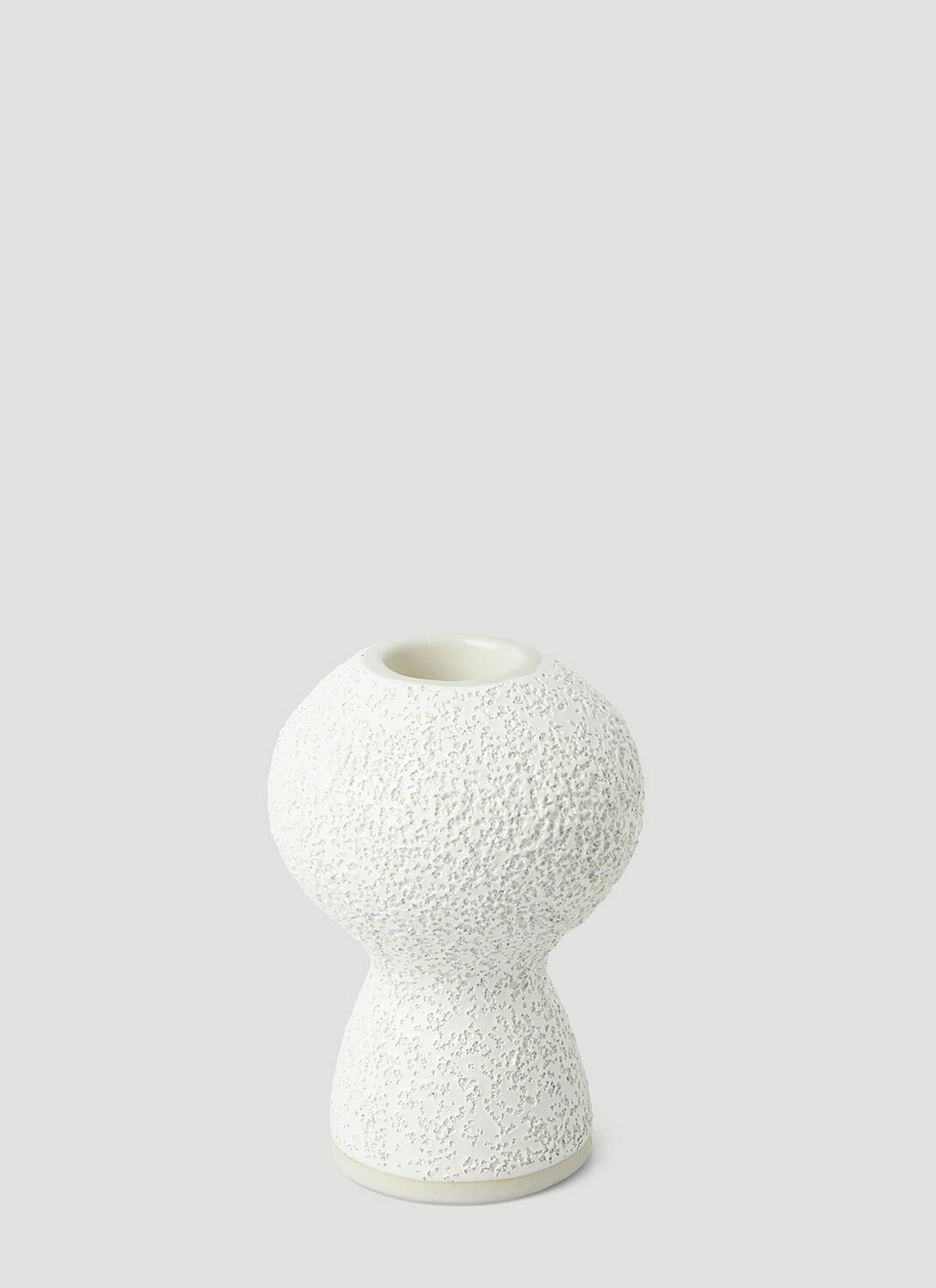 Marloe Marloe Set of Two Lava & Bone Candlestick Holders