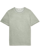 Mr P. - Cold-Dyed Organic Cotton-Jersey T-Shirt - Green
