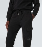 C.P. Company Lens cotton fleece cargo sweatpants