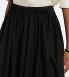 Loulou de Saison Naya gathered cotton and silk maxi skirt
