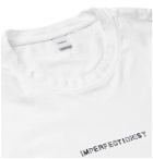 Aspesi - Imperfectionist Printed Cotton-Jersey T-Shirt - White