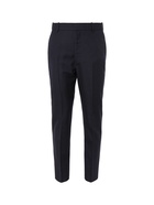 ALEXANDER MCQUEEN - Navy Slim-Fit Pinstriped Wool Suit Trousers - Blue