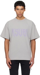 Ksubi Gray Blasted Ekcess Short Sleeve T-shirt