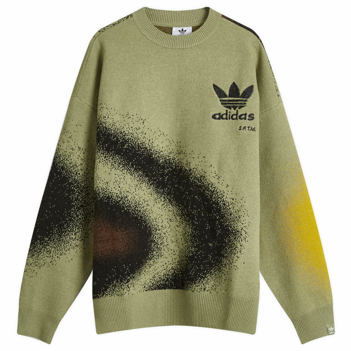 Adidas x SFTM Knitted Sweat in Tent Green adidas