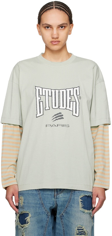 Photo: Études Gray Goudron Boxing Long Sleeve T-Shirt