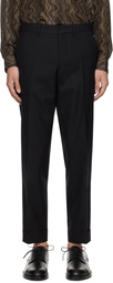 Dries Van Noten Black Tapered Trousers