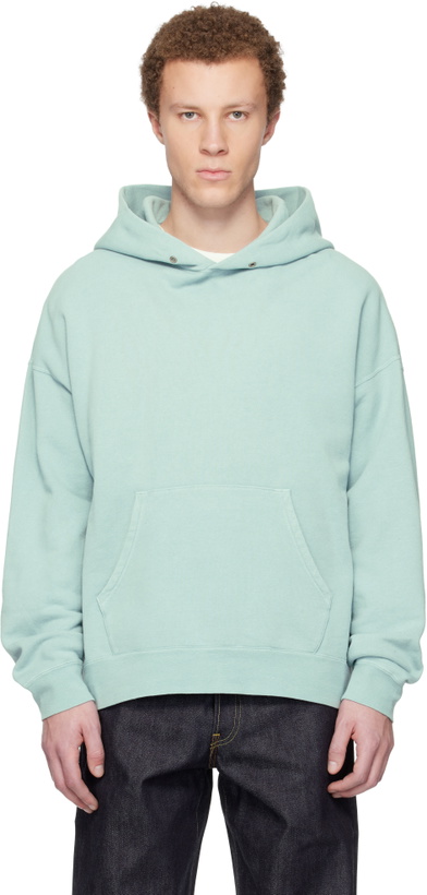 Photo: visvim Blue Jumbo SB P.O. DMGD Hoodie